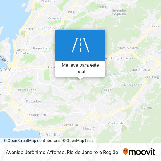 Avenida Jerônimo Affonso mapa