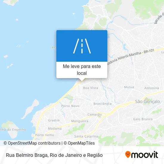 Rua Belmiro Braga mapa