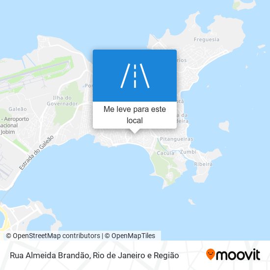 Rua Almeida Brandão mapa