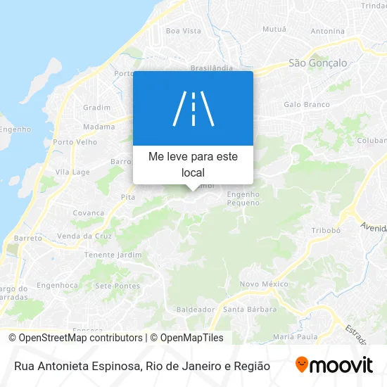 Rua Antonieta Espinosa mapa