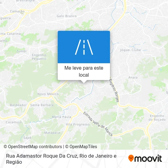 Rua Adamastor Roque Da Cruz mapa