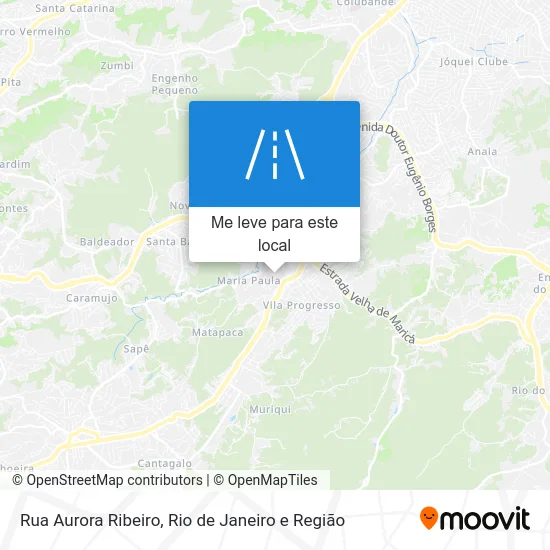 Rua Aurora Ribeiro mapa