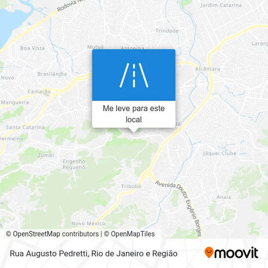 Rua Augusto Pedretti mapa