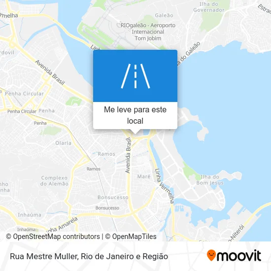 Rua Mestre Muller mapa
