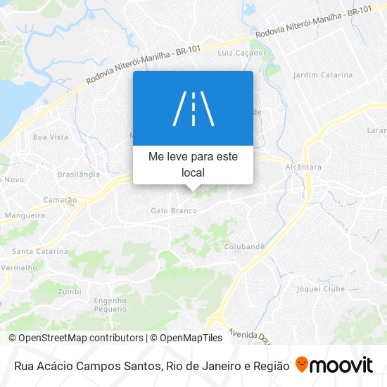 Rua Acácio Campos Santos mapa