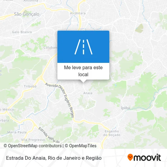 Estrada Do Anaia mapa
