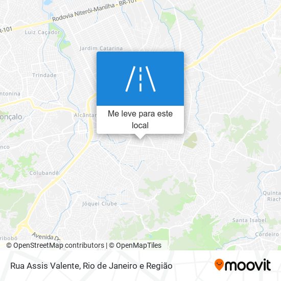 Rua Assis Valente mapa