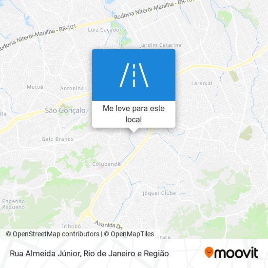 Rua Almeida Júnior mapa