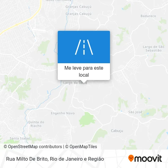 Rua Milto De Brito mapa