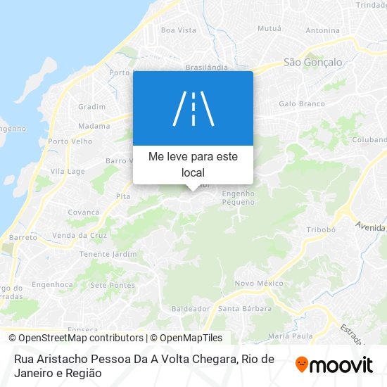 Rua Aristacho Pessoa Da A Volta Chegara mapa
