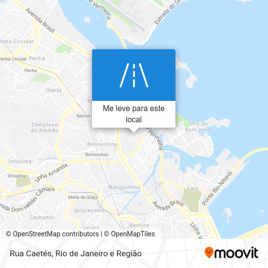 Rua Caetés mapa