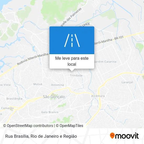 Rua Brasília mapa