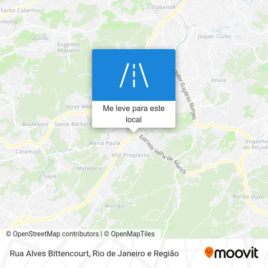 Rua Alves Bittencourt mapa