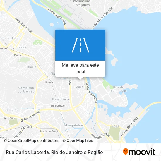 Rua Carlos Lacerda mapa