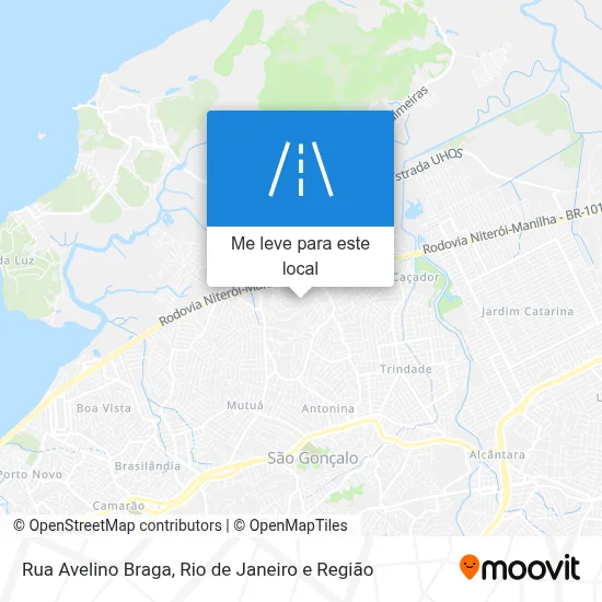 Rua Avelino Braga mapa
