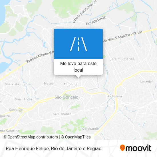 Rua Henrique Felipe mapa