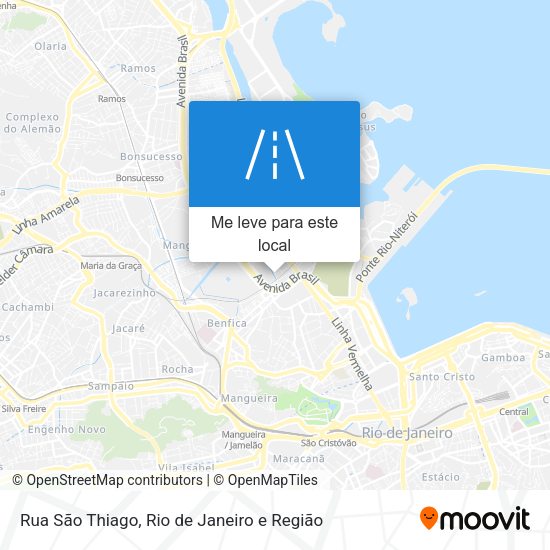 Rua São Thiago mapa