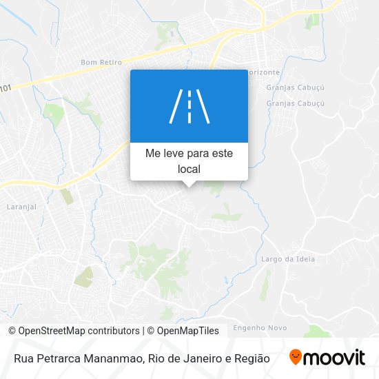 Rua Petrarca Mananmao mapa