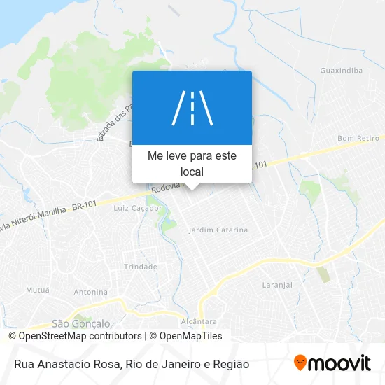 Rua Anastacio Rosa mapa