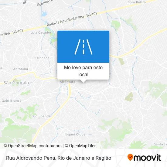 Rua Aldrovando Pena mapa