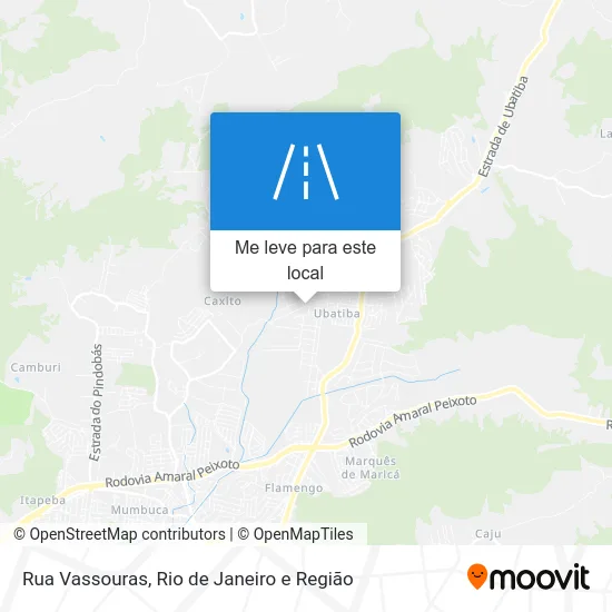 Rua Vassouras mapa