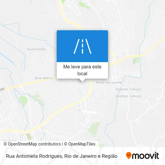 Rua Antonieta Rodrigues mapa