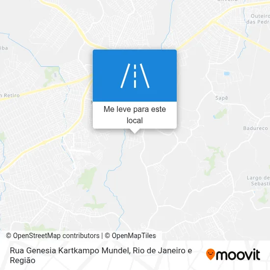 Rua Genesia Kartkampo Mundel mapa