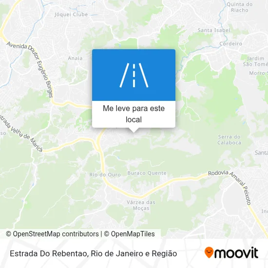 Estrada Do Rebentao mapa