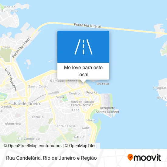 Rua Candelária mapa