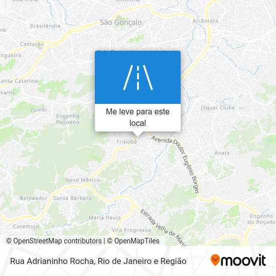 Rua Adrianinho Rocha mapa