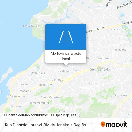 Rua Dionísio Lorenzi mapa