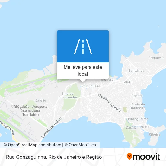 Rua Gonzaguinha mapa