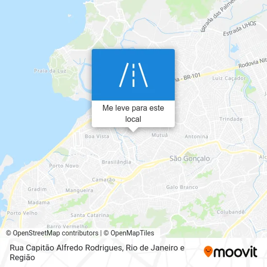 Rua Capitão Alfredo Rodrigues mapa