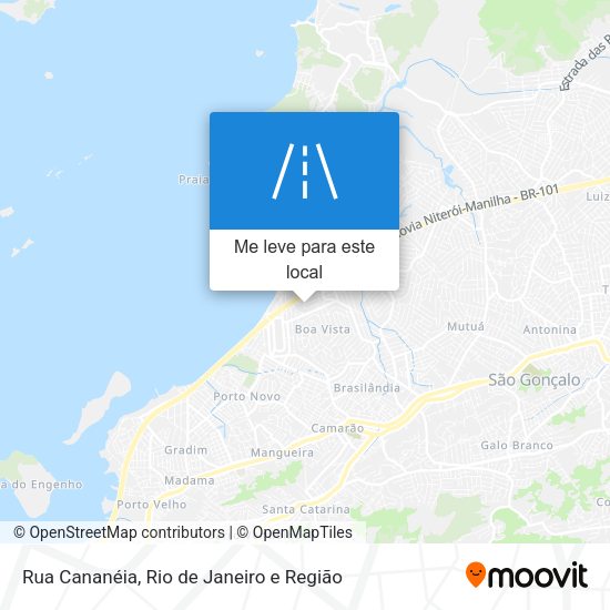 Rua Cananéia mapa