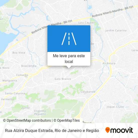 Rua Alzira Duque Estrada mapa