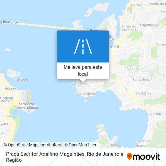 Praça Escritor Adelfino Magalhães mapa