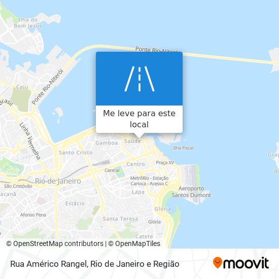 Rua Américo Rangel mapa