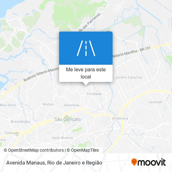 Avenida Manaus mapa