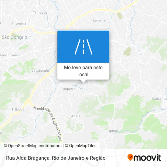 Rua Aída Bragança mapa