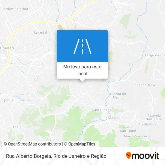 Rua Alberto Borgeia mapa