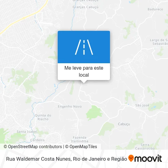 Rua Waldemar Costa Nunes mapa