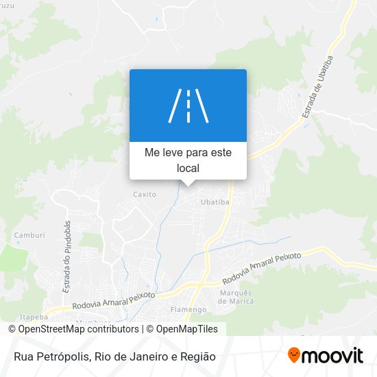 Rua Petrópolis mapa