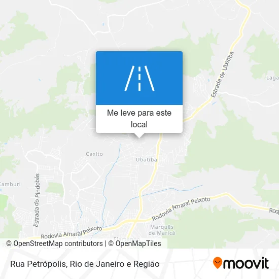 Rua Petrópolis mapa