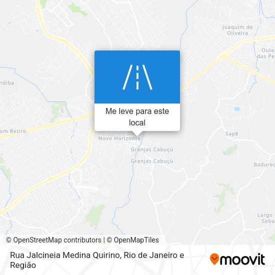 Rua Jalcineia Medina Quirino mapa