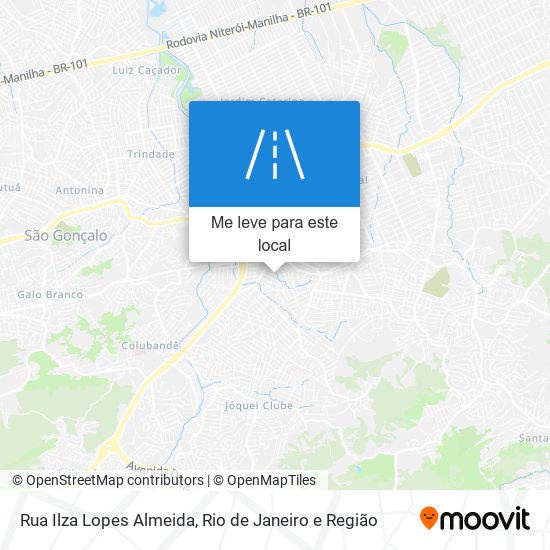 Rua Ilza Lopes Almeida mapa