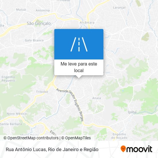 Rua Antônio Lucas mapa