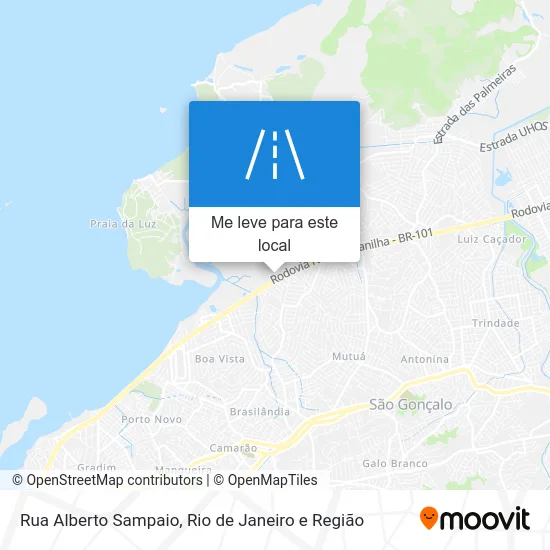 Rua Alberto Sampaio mapa