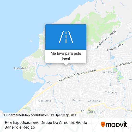Rua Expedicionario Dirceu De Almeida mapa