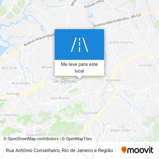 Rua Antônio Conselheiro mapa