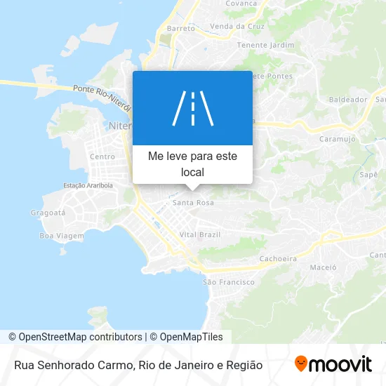 Rua Senhorado Carmo mapa